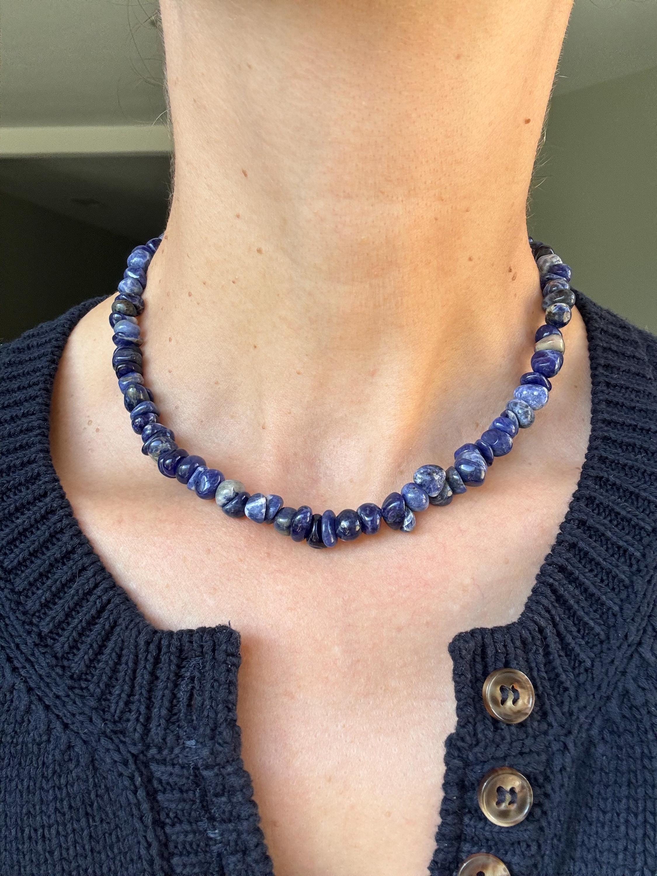 Sodalite Pebble Necklace