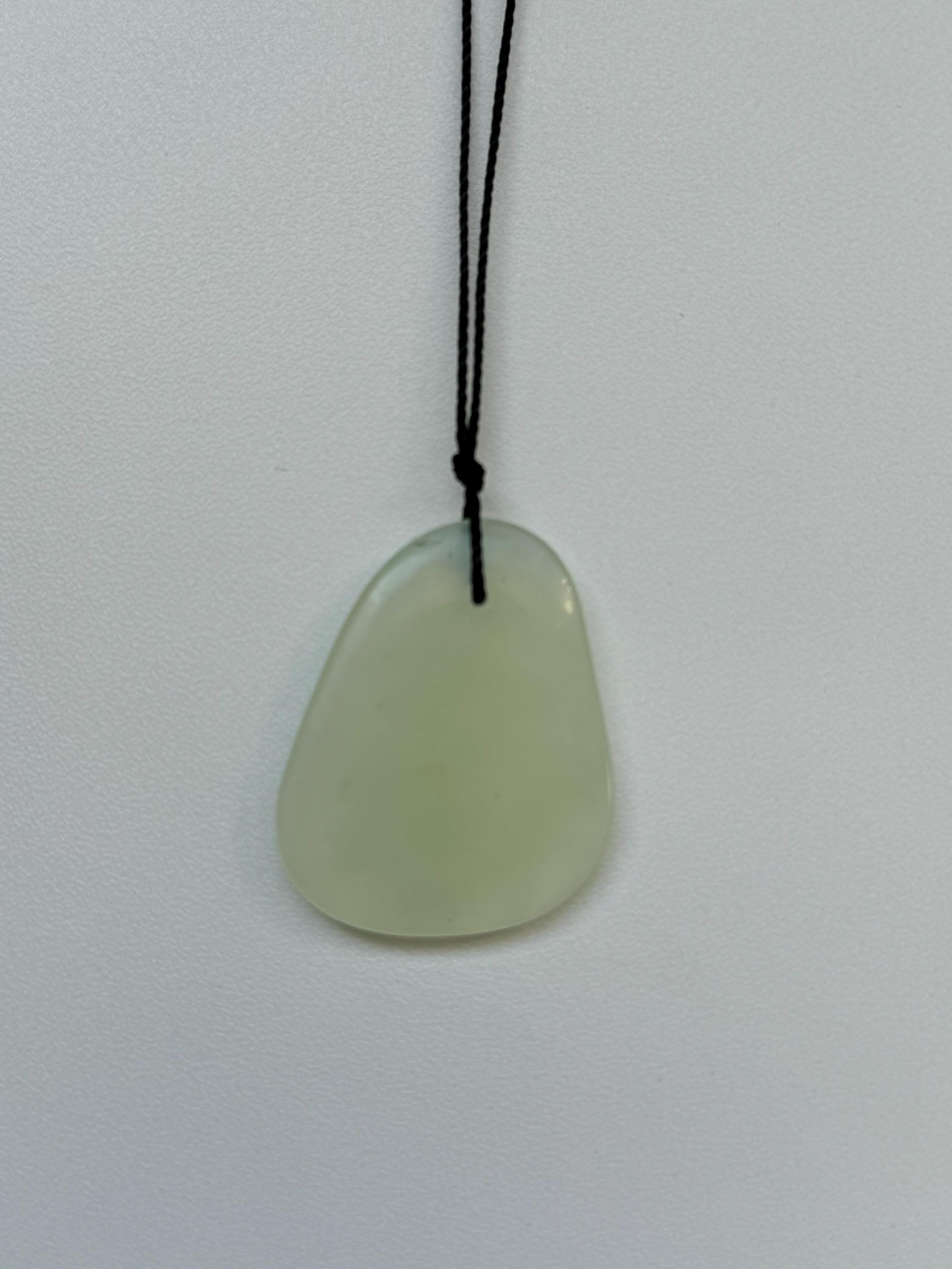 Yellow Calcite Jade Pendant Necklace