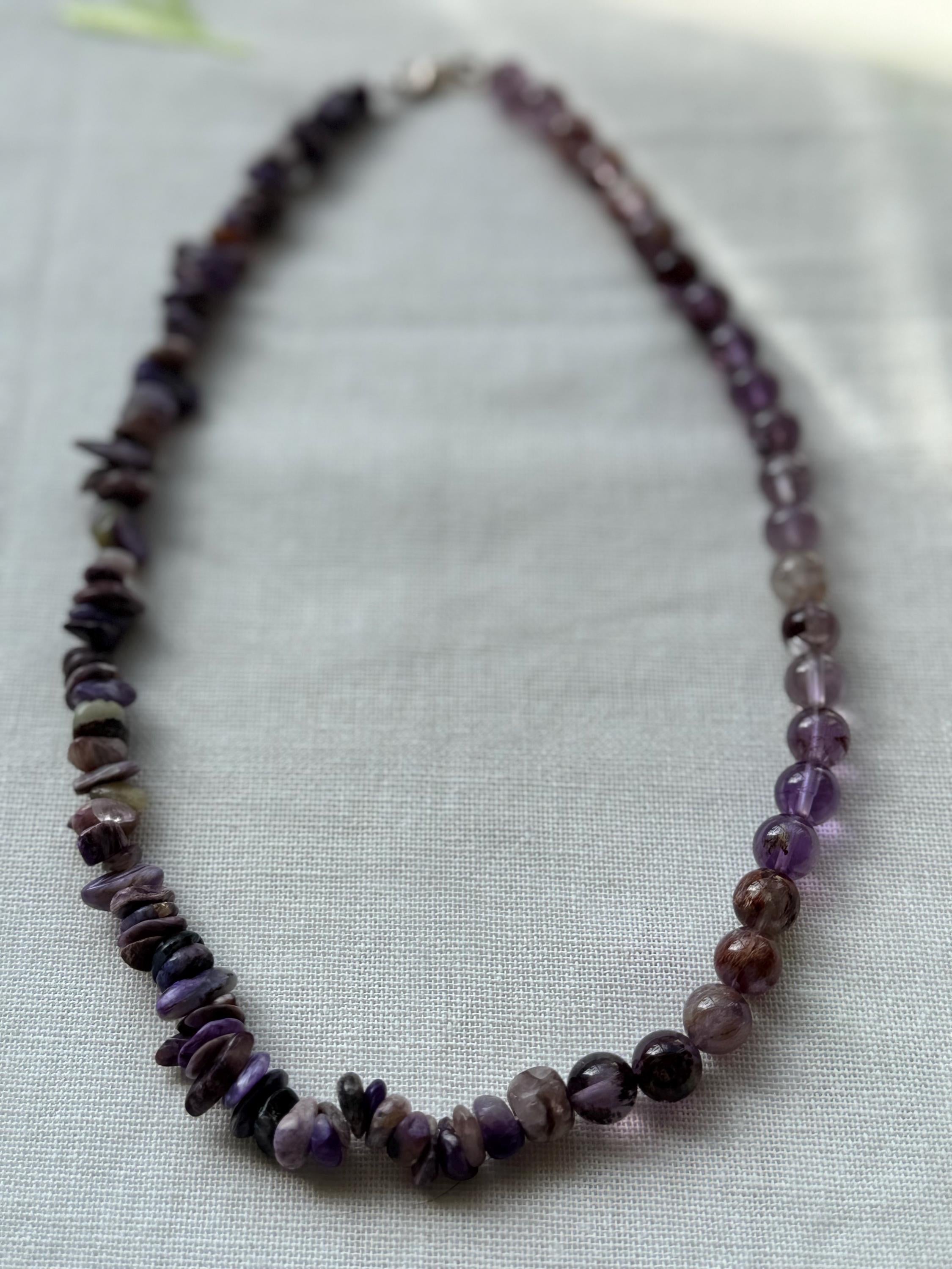 Ametrine Charoite Necklace