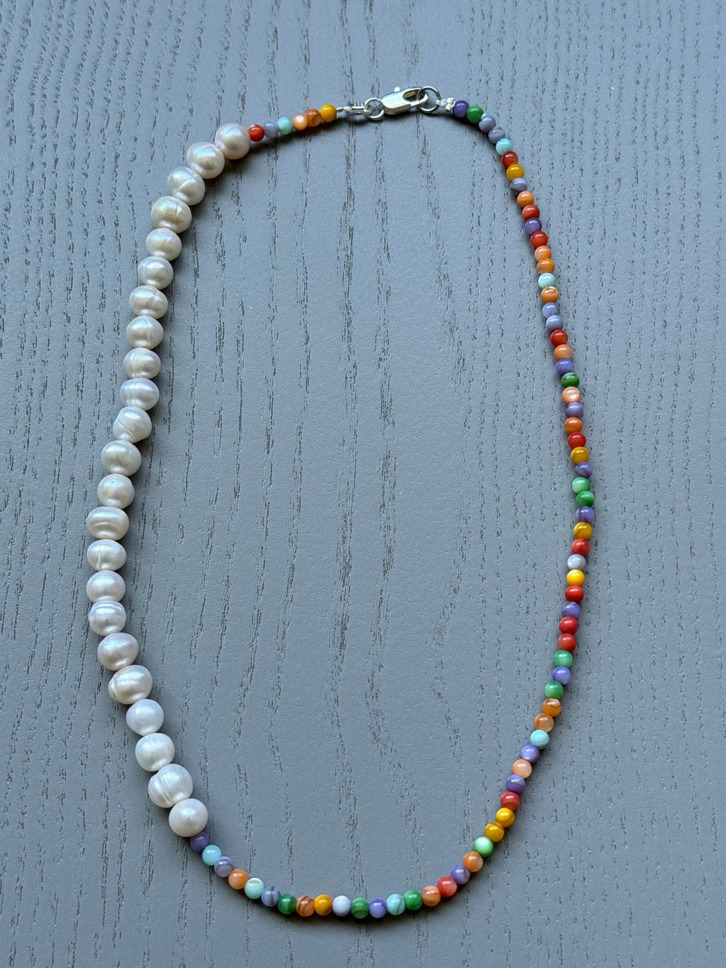 Freshwater Pearl Colorful Bead Choker