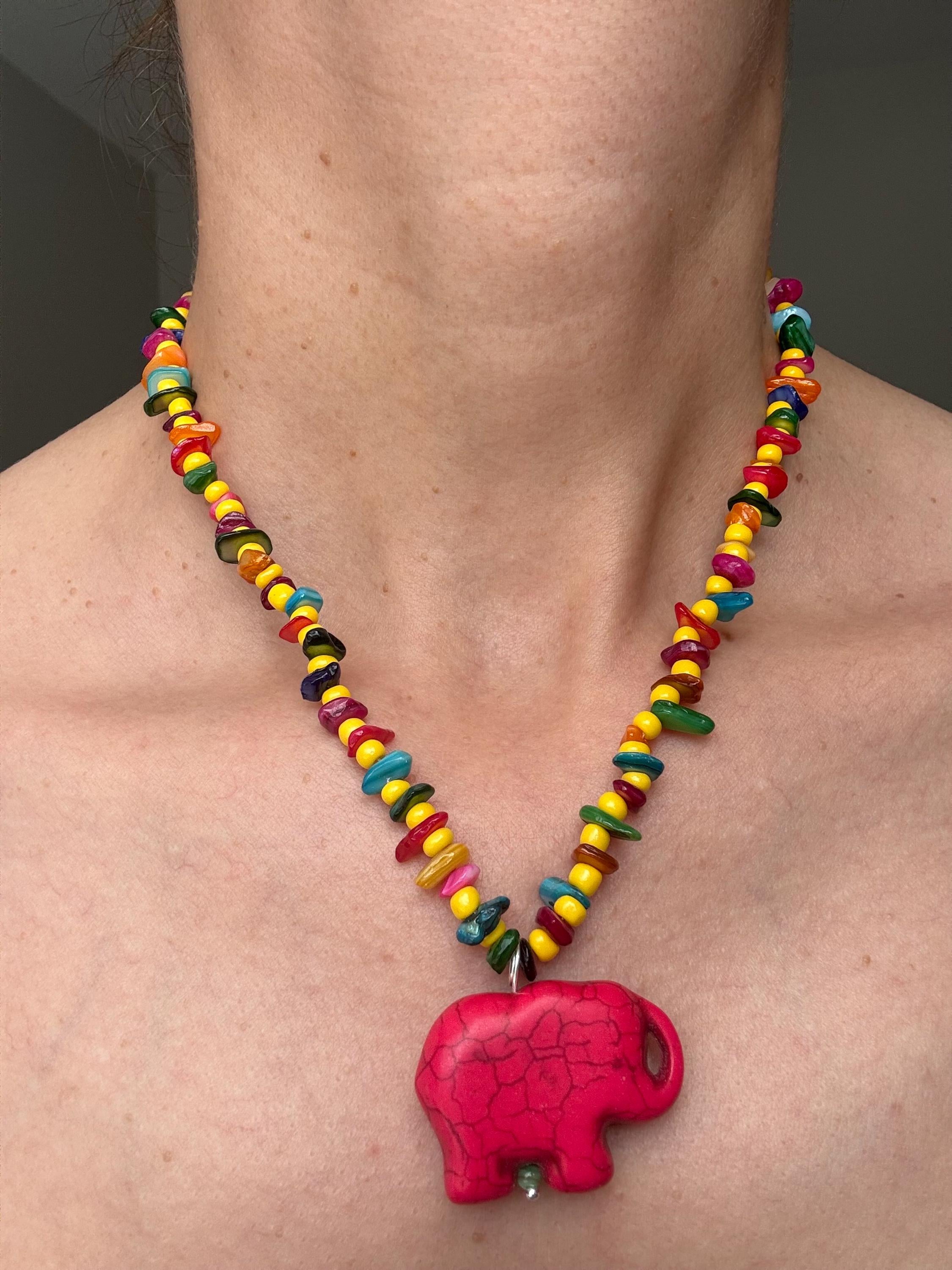 Elephant Pendant Necklace