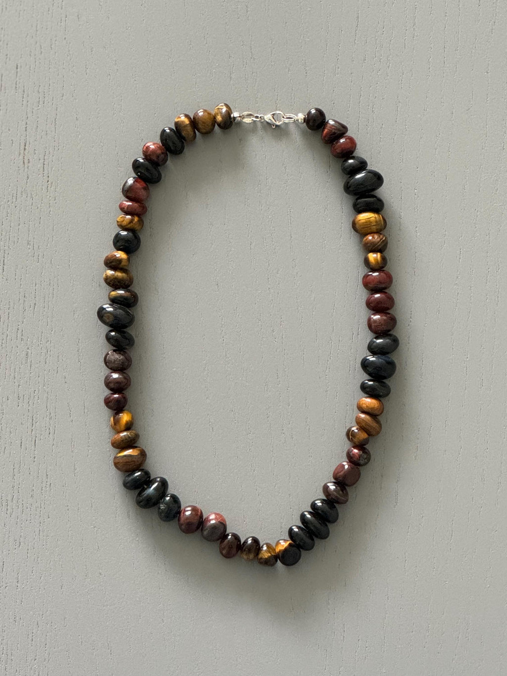 Tiger's Eye & Hawk's Eye Necklace