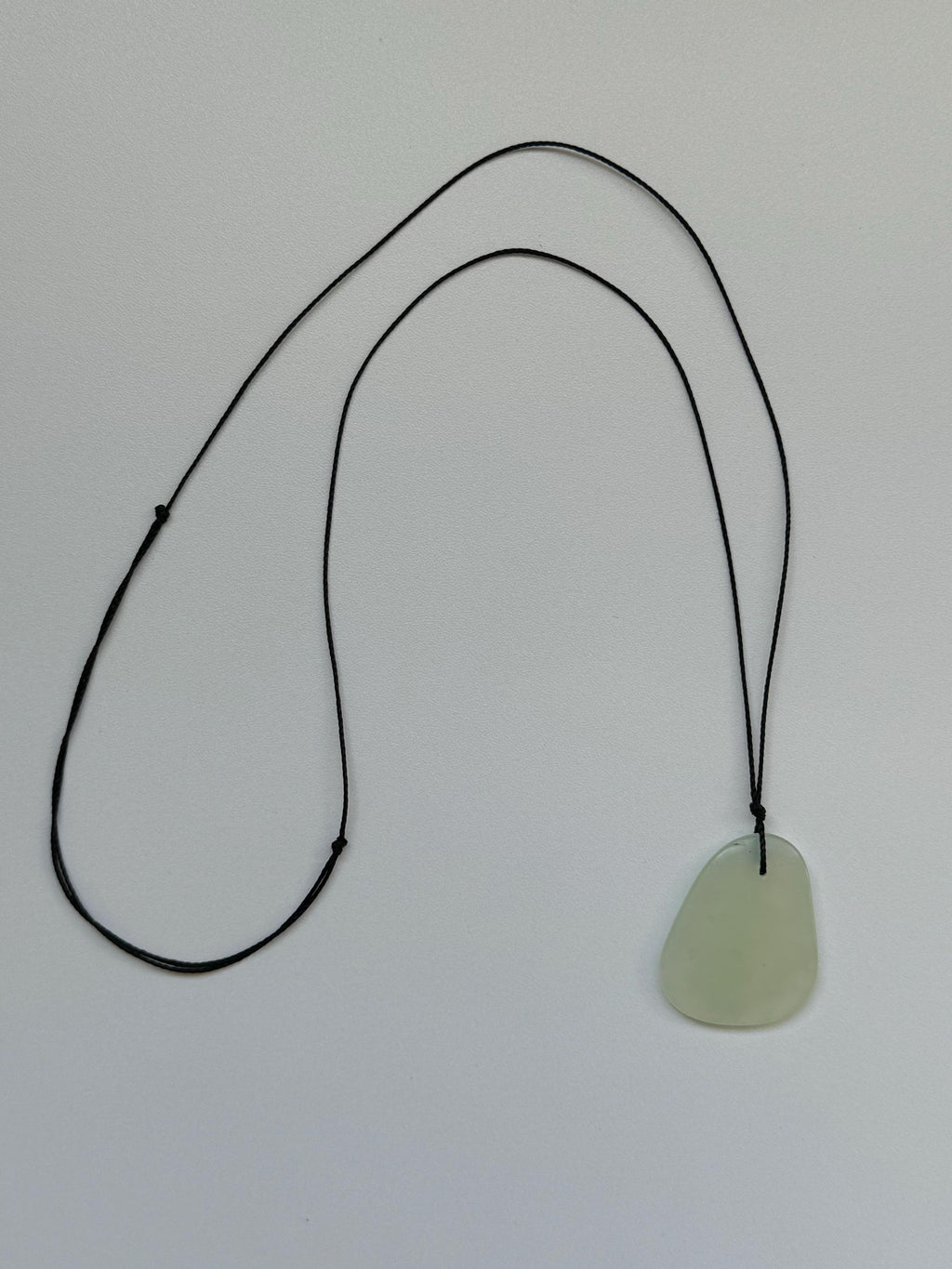 Yellow Calcite/Jade Pendant Necklace