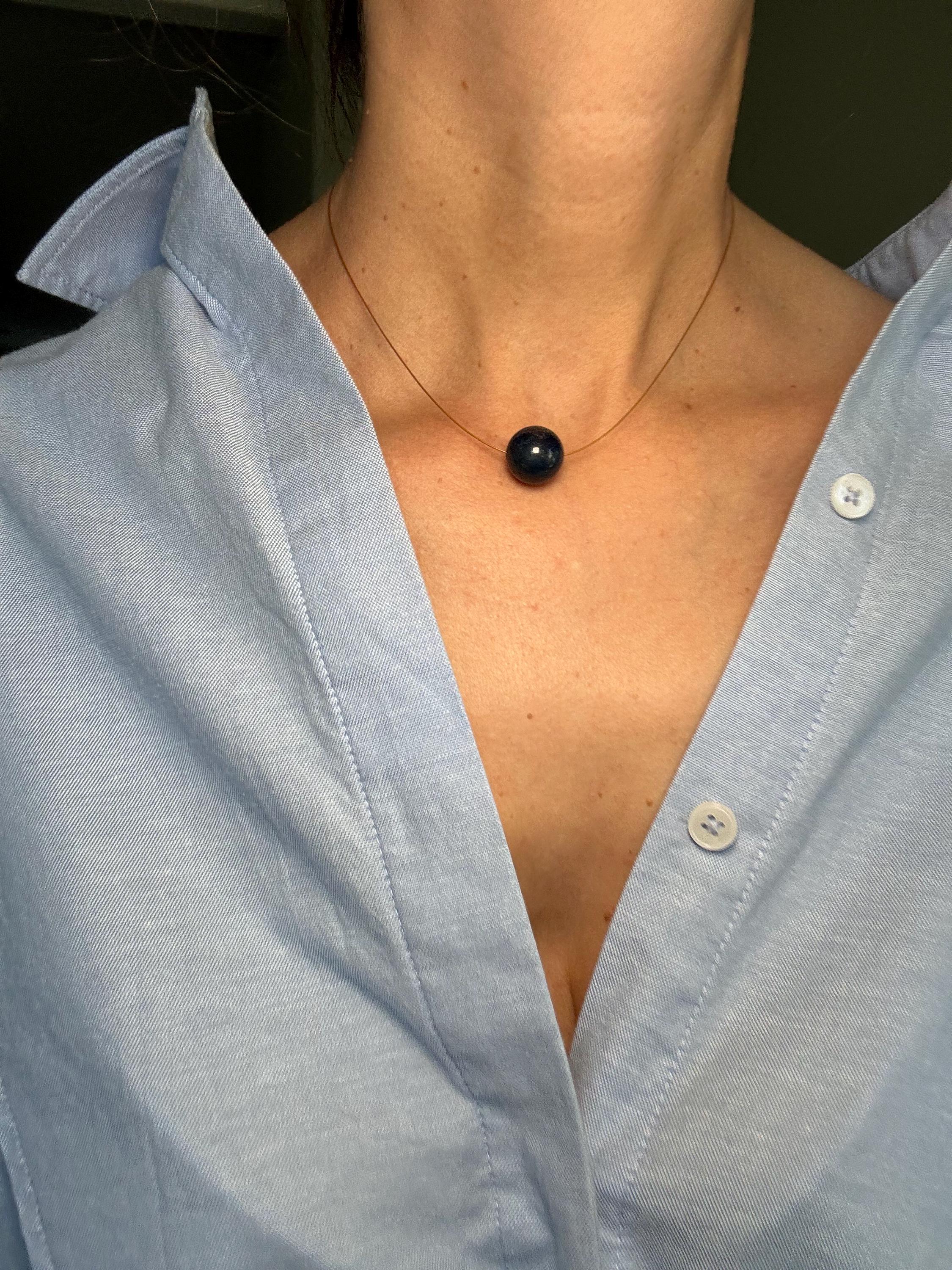 The Essence Collection/Floating Gemstone Choker Necklace