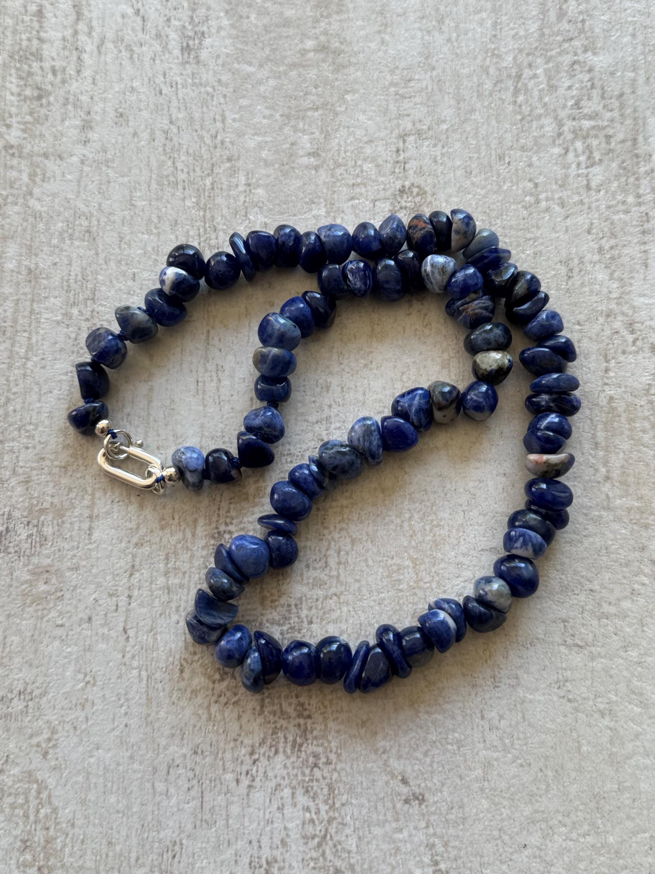Sodalite Pebble Necklace
