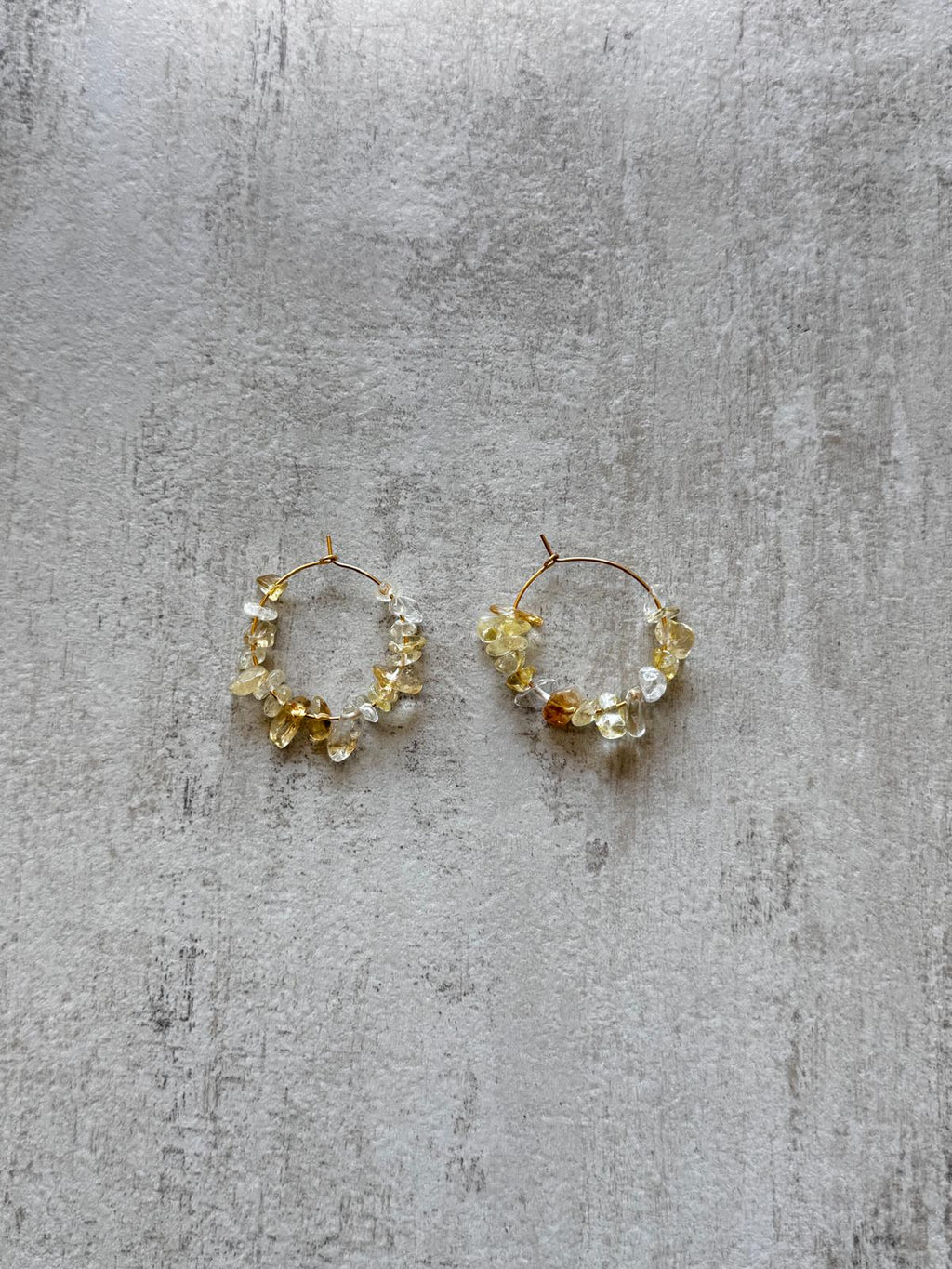 Citrine Hoop Earrings