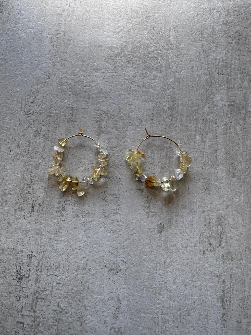 Citrine Hoop Earrings