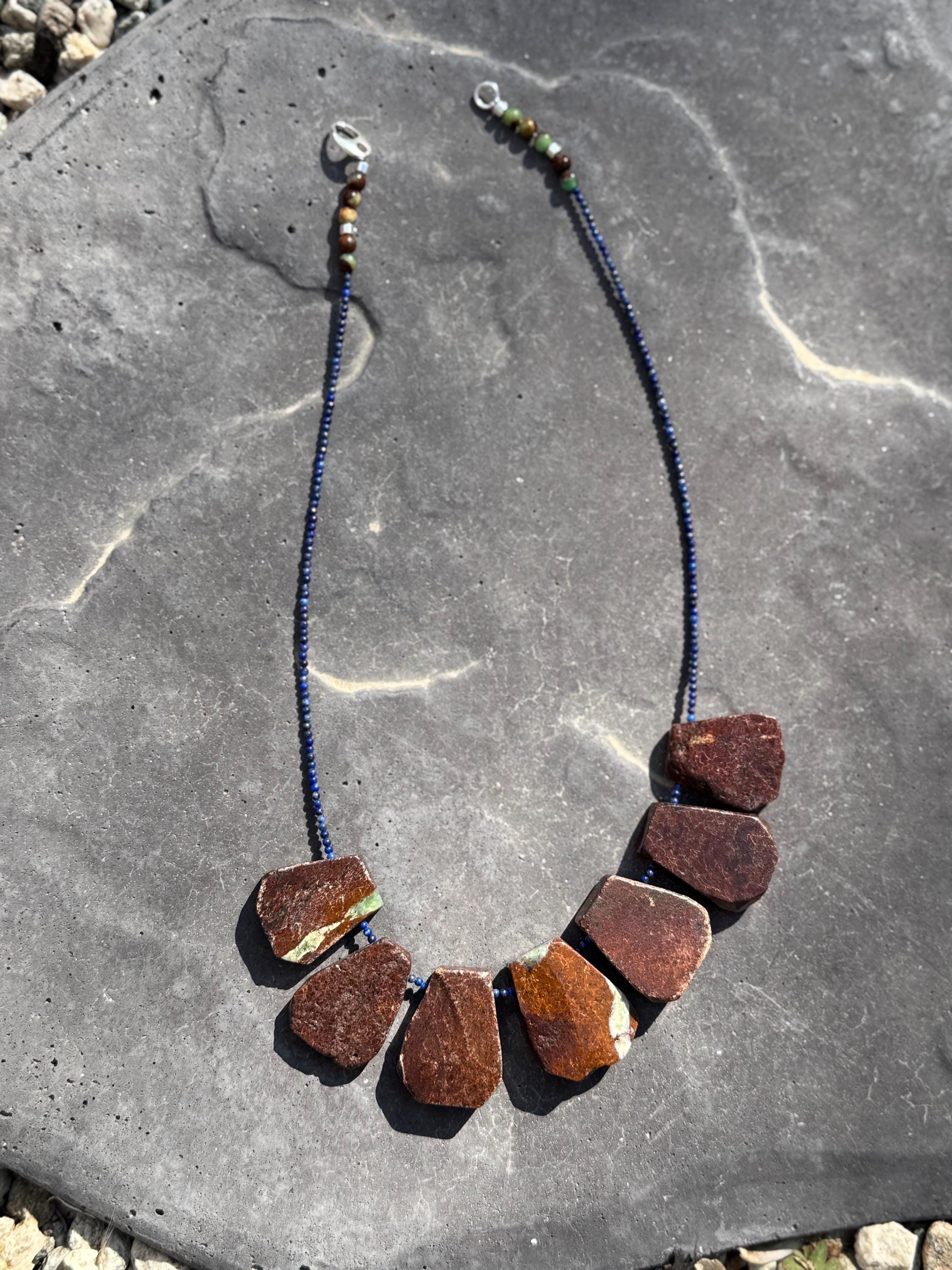 Chrysoprase Lapis Lazuli Necklace