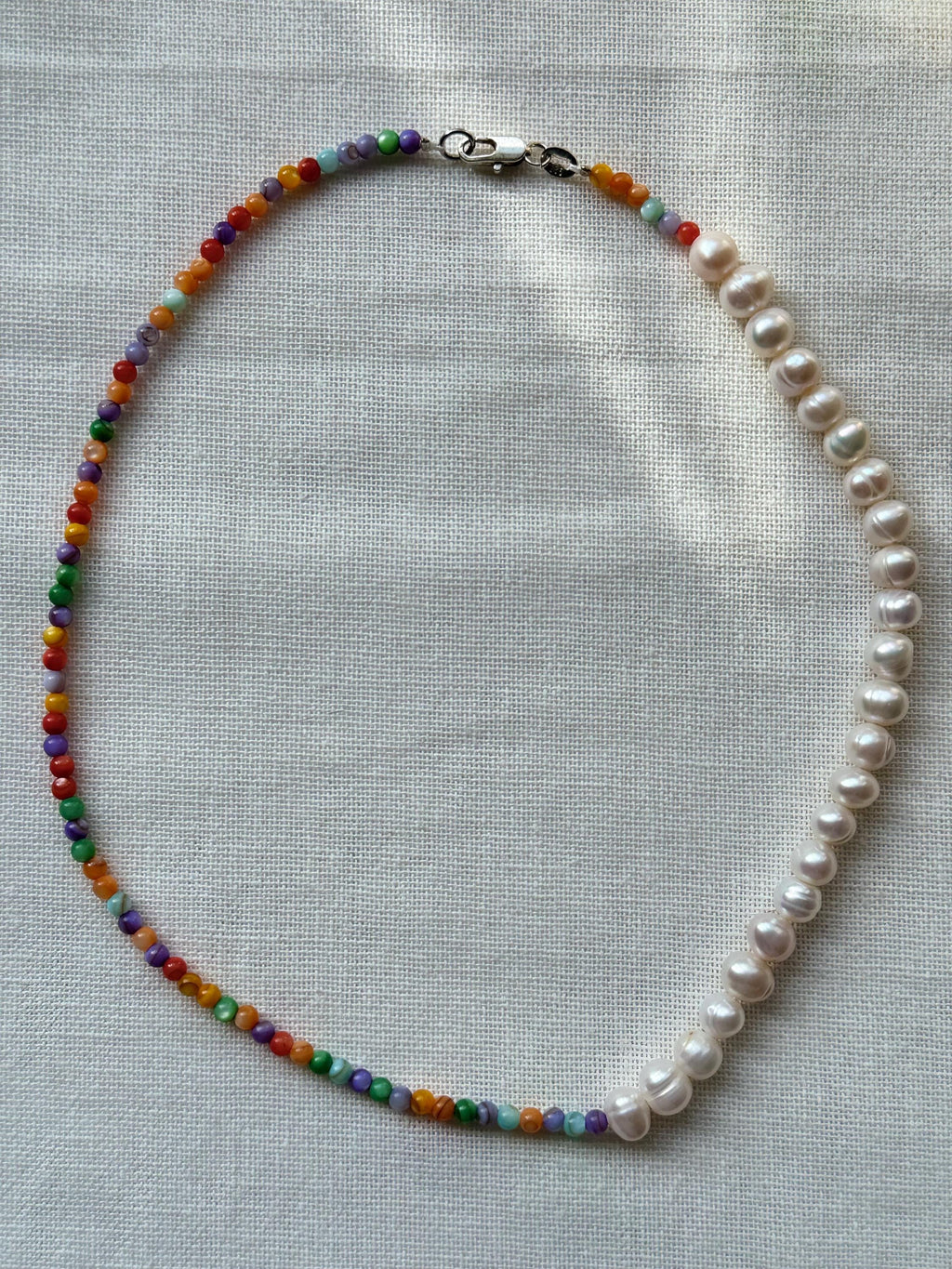 Freshwater Pearl Colorful Bead Choker