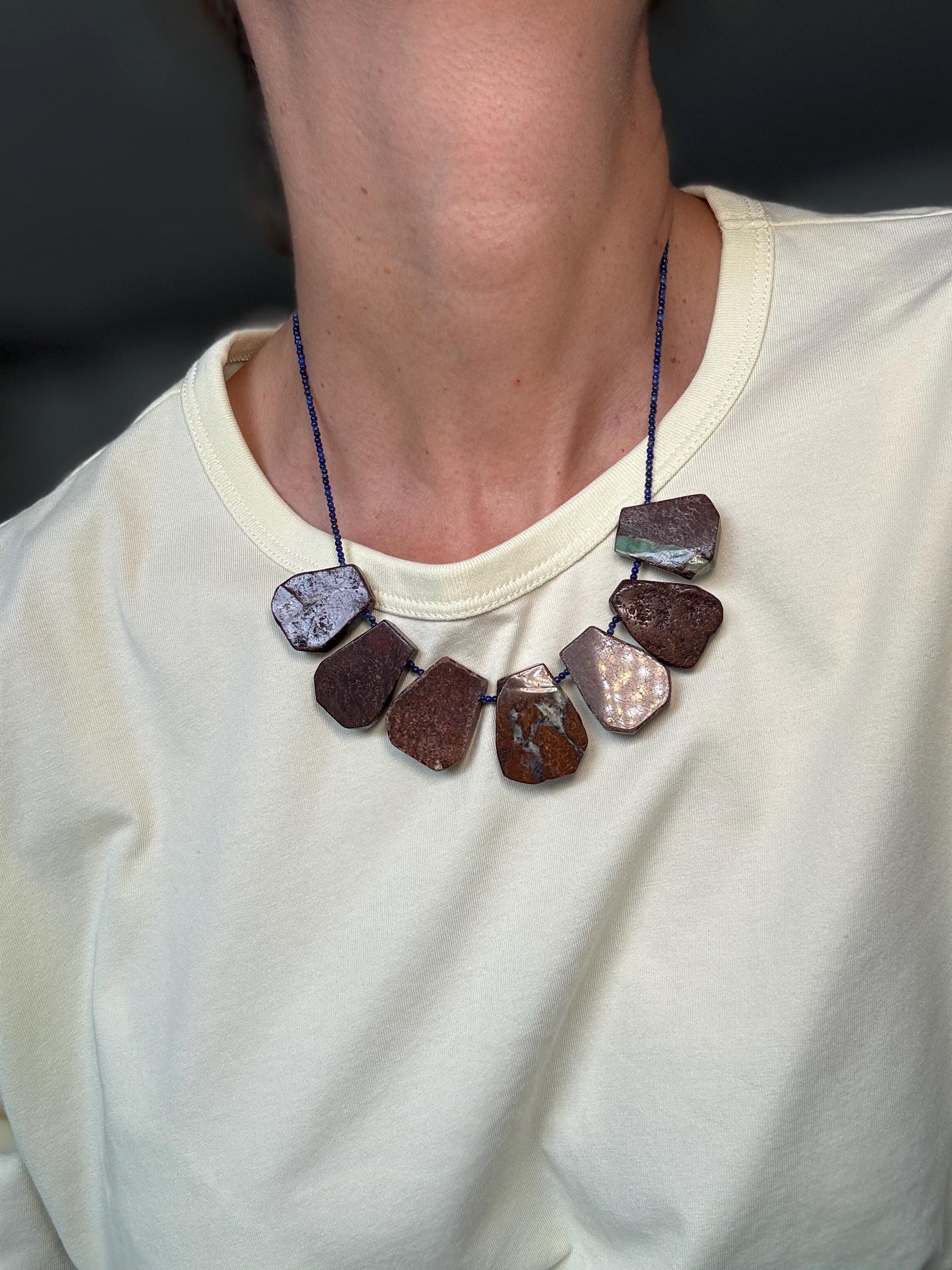 Chrysoprase Lapis Lazuli Necklace