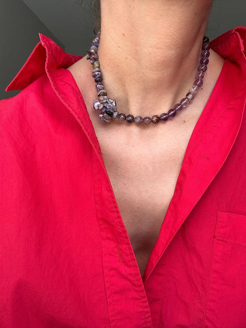 Ametrine Charoite Necklace