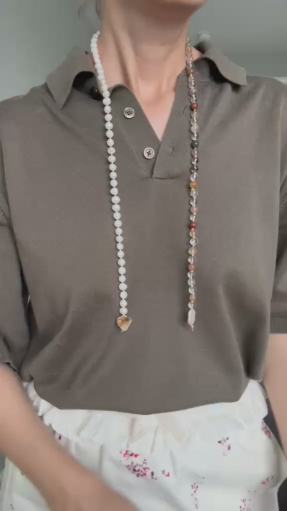 Freshwater Pearl & Quartz Necklace